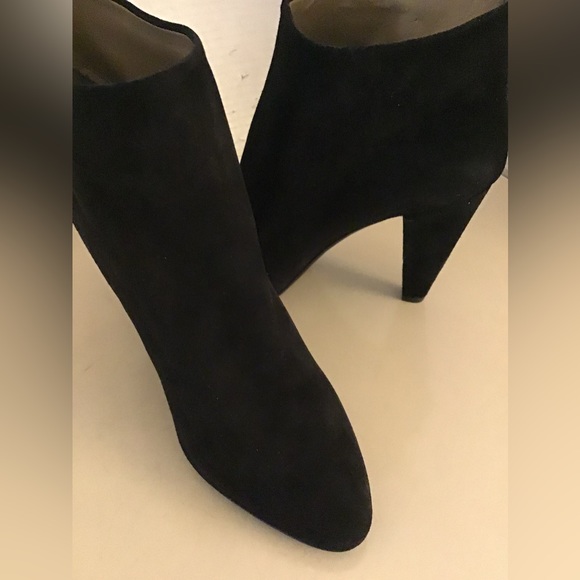 Jill Stuart women black suede heel boots US 8 - Picture 2 of 12